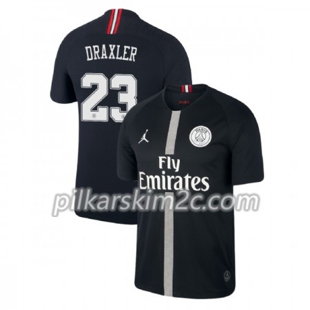 Koszulka Paris Saint-Germain Draxler 23 Jordan Czarny Trzeciej 2018-2019 - Koszulki Piłkarskie